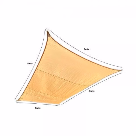 Toldo vela sombra impermeable rectangular 5×3 - Imagen 2