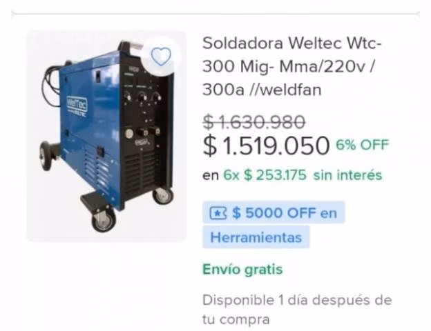 Máquina profesional soldadora