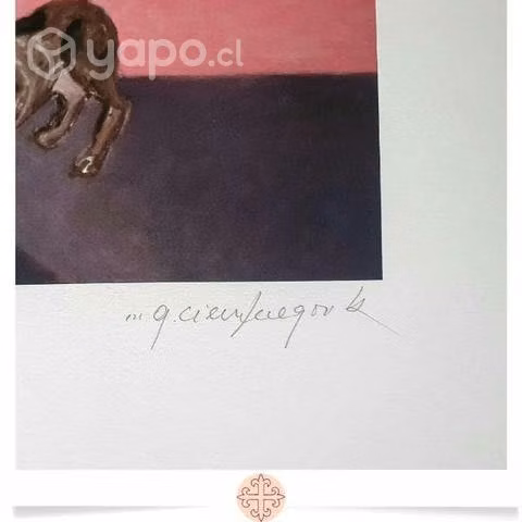 Grabado Gonzalo Cienfuegos* Firmado y Enumerado