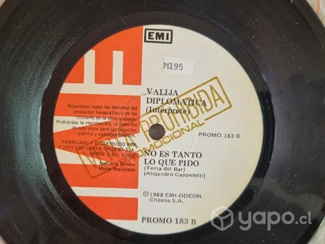 Discos vinilos valija diplomatica rock chileno