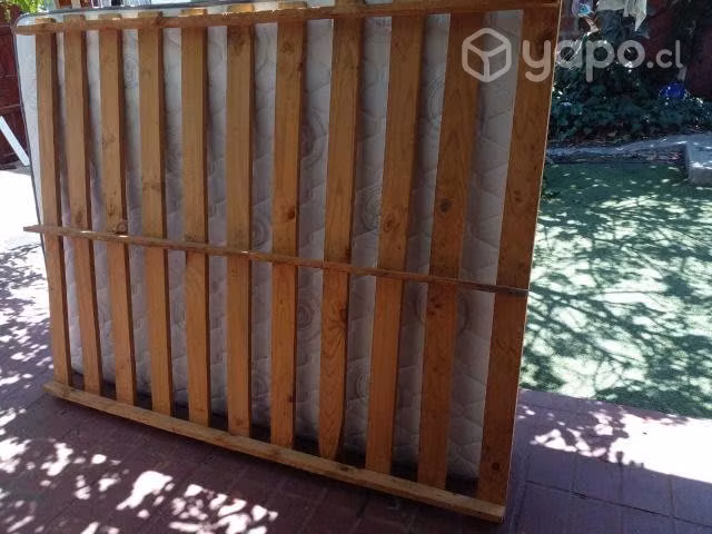 Cama 2 plazas mas colchon