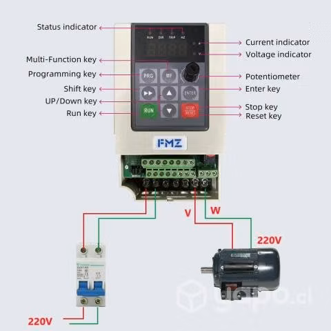 Variador de frecuencia 220v monofasico