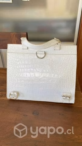Cartera mochila blanca - Imagen 2