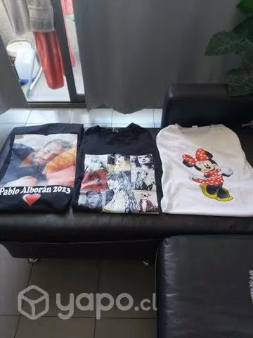 Poleras estampadas de puro algodon - Imagen 5
