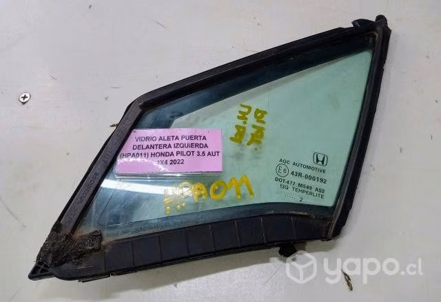 Vidrio Aleta Puerta Del izq (HPA011) Honda Pilot