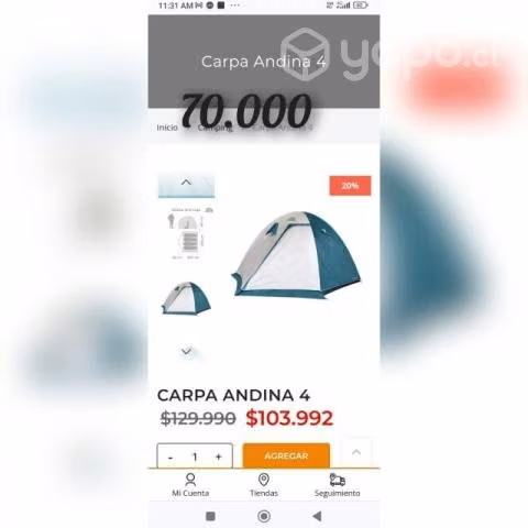 Carpa andina 4p