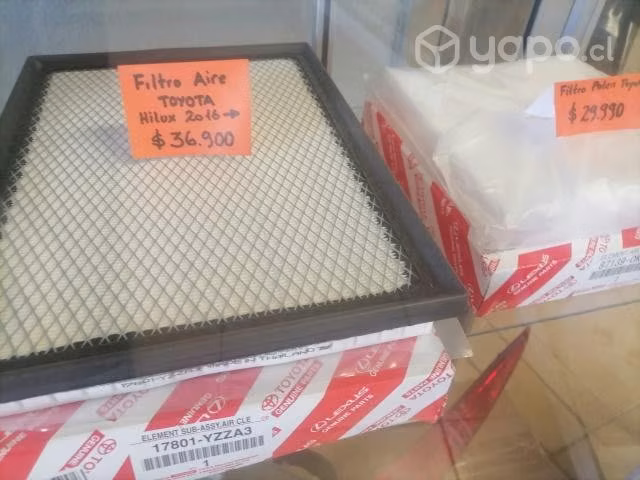 Filtros Toyota hilux 2016