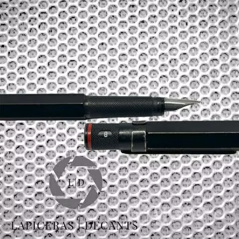 Lapicera Rotring 609 clásica negra plumín B