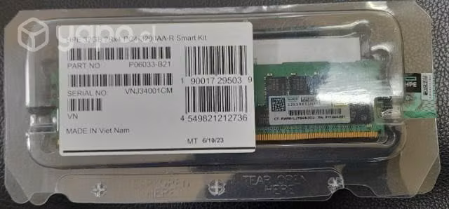 Memoria para servidor HPE 32GB 2Rx4 PC4-3200AA-R S