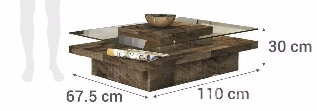 Hermosa mesa de centro