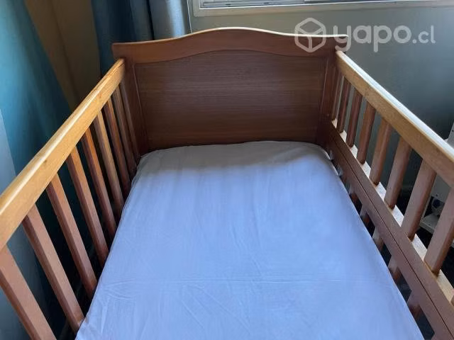 Cuna de madera + colchón - Imagen 6