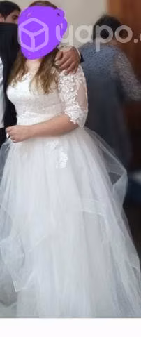 Vestido de novia talla XL ( 90 PECHO 90 CINTURA120