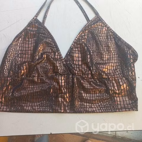 Top nuevo talla S/M/L plateado dorado,negro