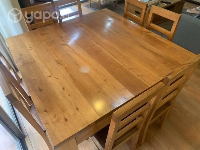 Comedor Madera Nativa - 8 Sillas - Imagen 2