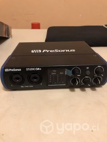 Interfaz de audio marca Presonus 24c
