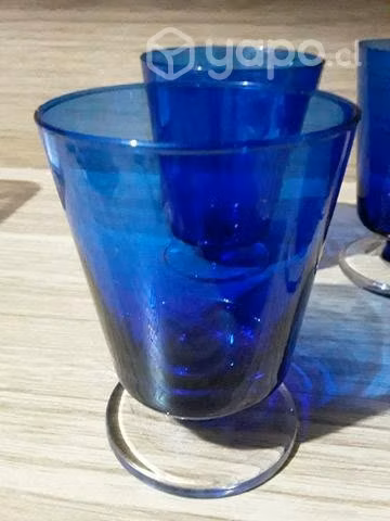 Vintage Copas Azul Cobalto - Imagen 4