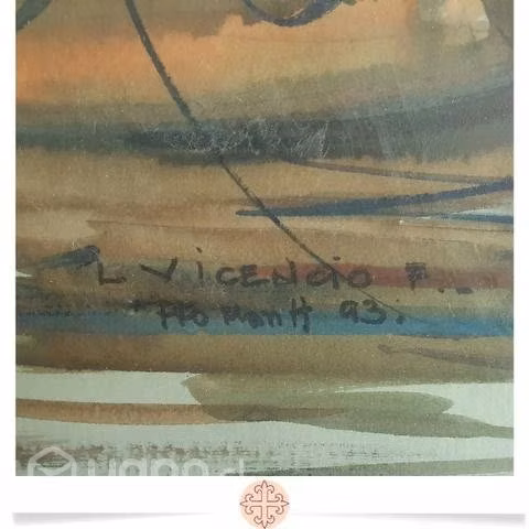 Cuadro de Luis Vicencio * Acuarela de P.Montt