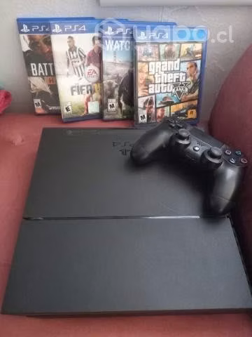 Ps4 con 1 control + 4 juegos