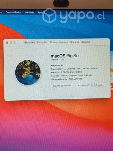 Mac book air 2013 i7 8gb de ram - Imagen 2