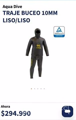 Traje Buceo 10 mm Aqua Dive