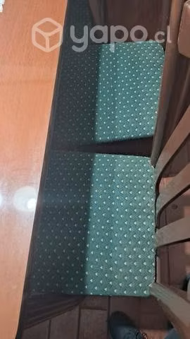 Comedor madera brillante de 6 sillas - Imagen 2