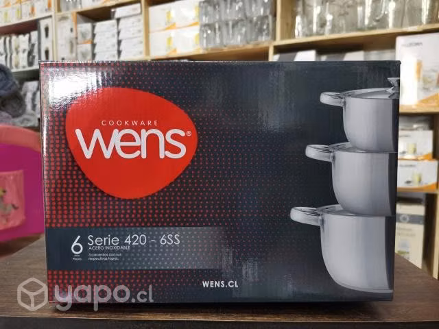 OLLAS SET de 6 PIEZAS BATERIA de COCINA WENS