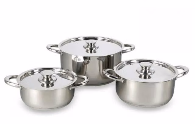 OLLAS SET de 6 PIEZAS BATERIA de COCINA WENS