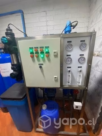 Planta sistema ósmosis inversa 1.000 litros x hora