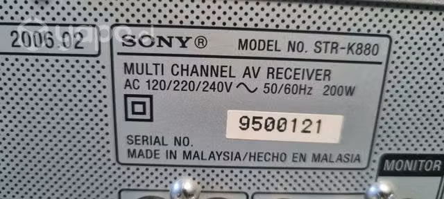 Receiver Sony mod. STRK880 impecable - Imagen 2