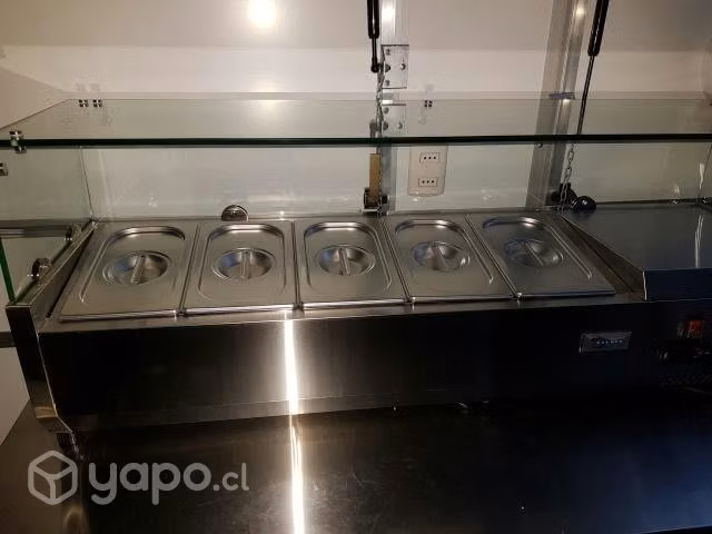 Salsera refrigerada acero inoxidable marca calvac