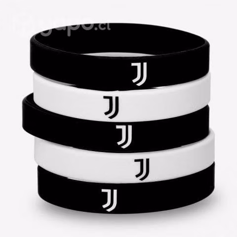 Juventus Set 5 Pulseras De Silicona Unisex C/ Logo