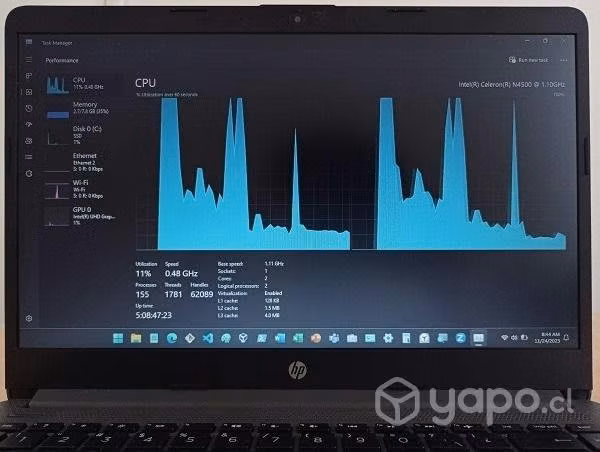 Seminuevo. HP 8GB-RAM,SSD - Imagen 5