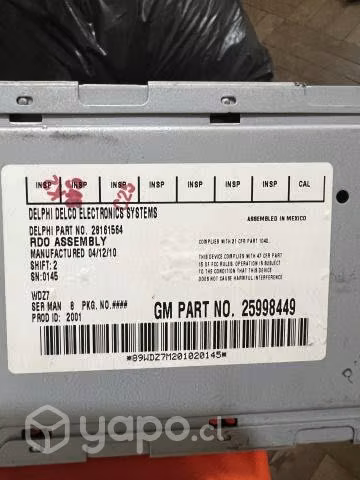 Radio original chevrolet colorado 2011 - Imagen 3