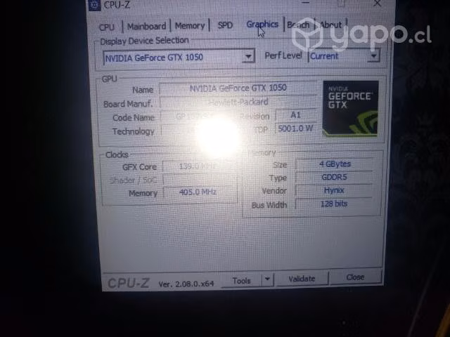 Notebook Hp omen gtx 1050