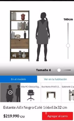 Estante negro café - Imagen 4