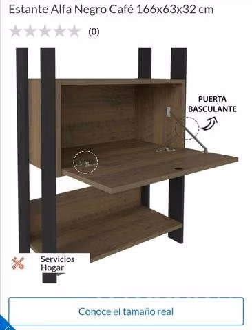 Estante negro café - Imagen 3
