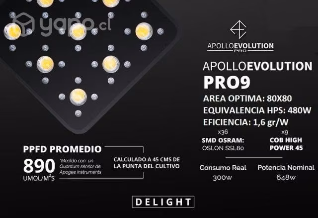 Luz Led Indoor Apollo Evolution 9 Pro - Imagen 3