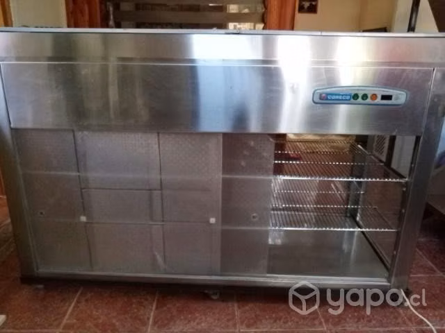 Vitrina meson acero inox conversable