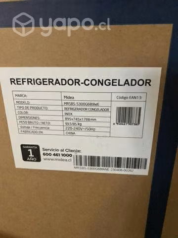 Refrigerador marca Midea de 527 litros nuevo - Imagen 3