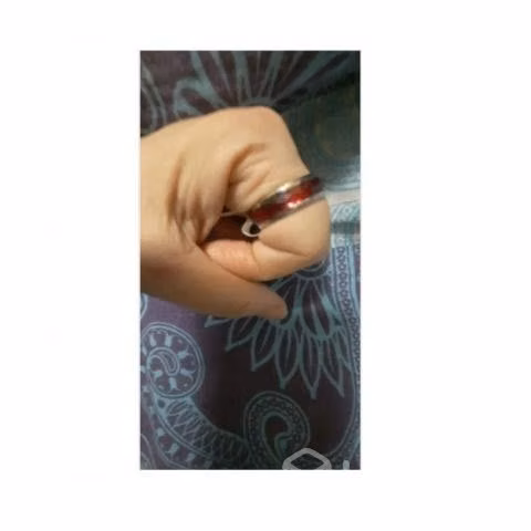 Anillo Titanio Rojo Anillos Juveniles Acero Quirur