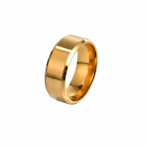 Anillo Titanio Rojo Anillos Juveniles Acero Quirur