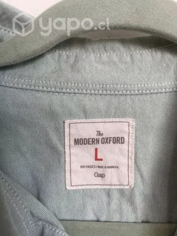 Camisa Gap Hombre Verde Agua Talla L - Imagen 3