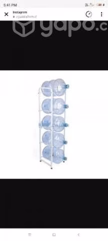 Rack bidones de agua