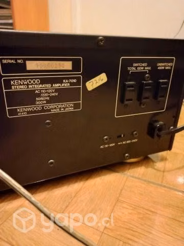Amplificador Kenwood. Technics Sansui Pioneer JVC