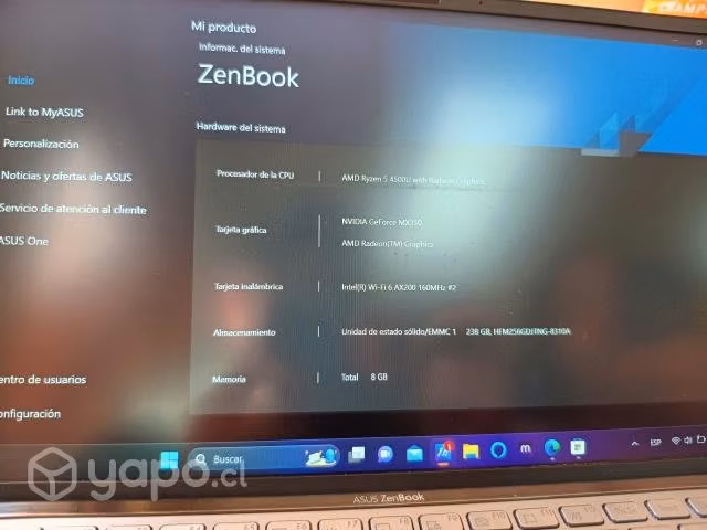 NOTEBOOK ASUS ZEMBOOK 14(precio conversable)