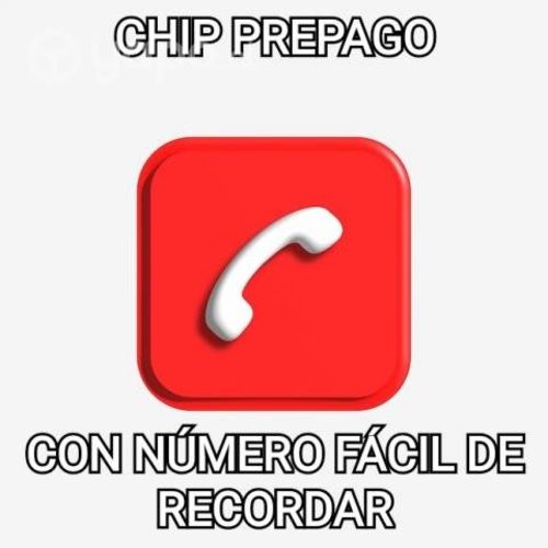 Chip prepago con número fácil de recordar