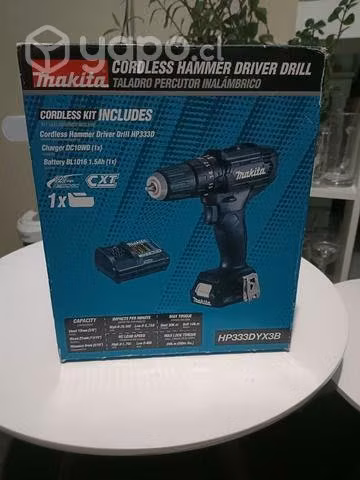 Taladro Percutor Inalámbrico Makita 12v + Bateria