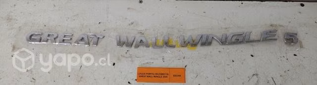 Logos Portalon Great Wall Wingle 2020 bencinera