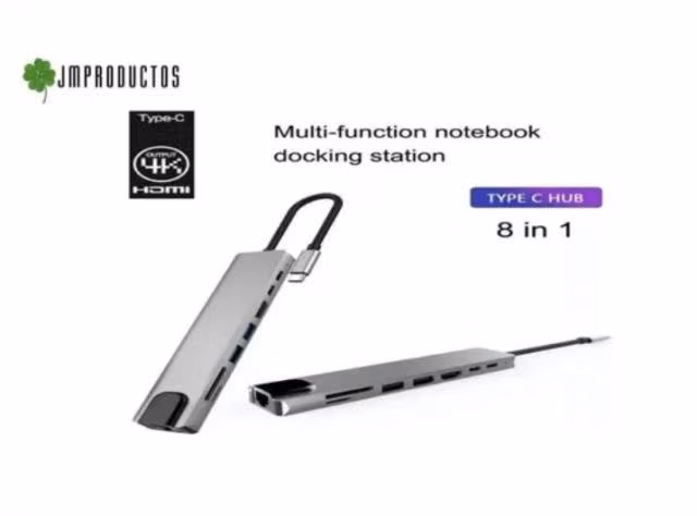 Adaptador Hub Usb Tipo C 8 En 1 Para Macbook Air P - Imagen 4