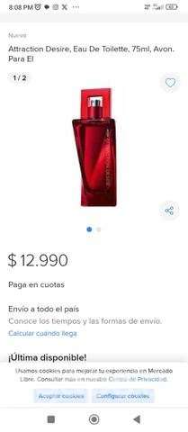 "Attraction desire for him" fragancia Avon - Imagen 2